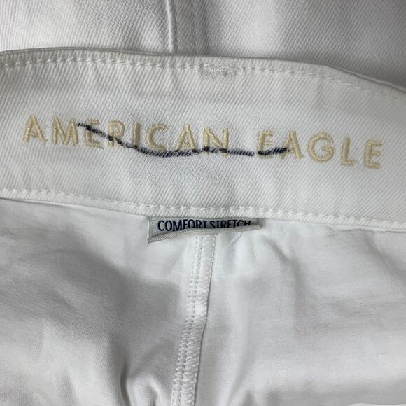 New American Eagle Womens Size 8 Comfort Stretch Low Rise ALine Mini Denim Skort - Picture 3 of 5